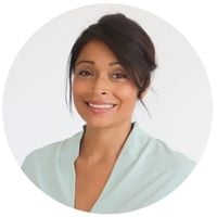 Circular image of Dee Brereton-Patel wearing a green top